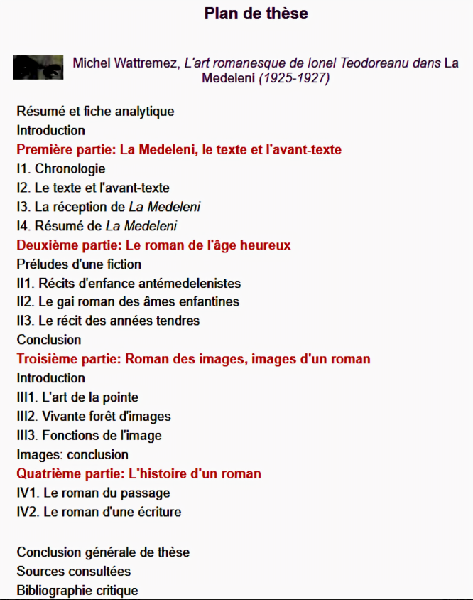 Plan de thèse